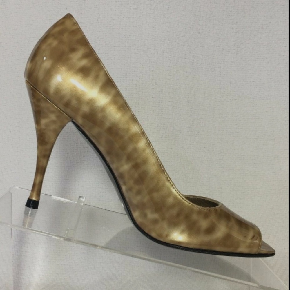 Stuart Weitzman Linda Light Tortoise Pump Size 7.5 - Picture 4 of 8